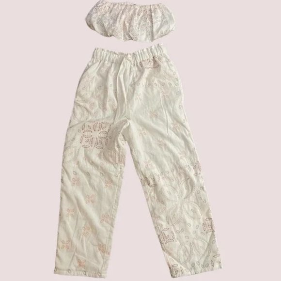 FREE PEOPLE Weekender Set Ivory Combo set NWOT sz XS - Picture 3 of 5